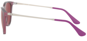 Aste originali Ray-Ban RB9547S Junior JUNIOR ERIKA, colore 7056 · Rubber trasparente fuxia