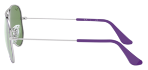 Aste originali Ray-Ban RB9506S Junior JUNIOR AVIATOR, colore 262 · Viola su argento