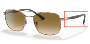 Aste originali Ray-Ban RB3670, colore 9035 · Rame