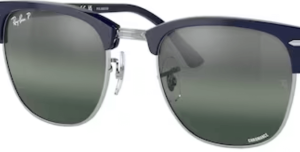 Lenti originali Ray-Ban RB3716 Clubmaster Metal, colore G6 · Polarizzato trasparente sfumato blu scuro