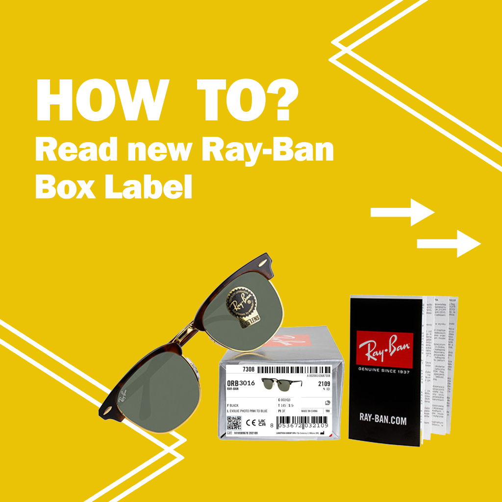 Etichetta Ray-Ban sulla scatola: come leggerla?