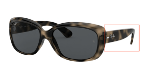 Aste originali Ray-Ban RB4101 Jackie Ohh, colore 731 · Grigio avana