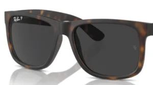 Lenti originali Ray-Ban RB4165 Justin, colore 865/87 · Grigio polarizzato · plastica