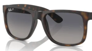 Lenti originali Ray-Ban RB4165 Justin, colore 8S · Blu sfumato polarizzato · plastica