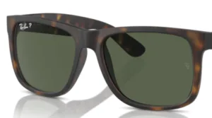 Lenti originali Ray-Ban RB4165 Justin, colore 9A · Verde polarizzato · plastica