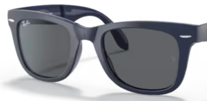 Lenti originali Ray-Ban RB4105 Folding Wayfarer, colore B1 · Grigio scuro