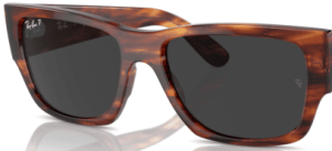 Lenti originali Ray-Ban RB0947S Carlos, colore 48 · Nero polarizzato