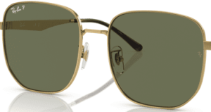 Lenti originali Ray-Ban RB3713D, colore 9A · Verde polarizzato · plastica