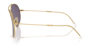 Aste originali Ray-Ban RB0101S Aviator Reverse, colore 001 · Arista