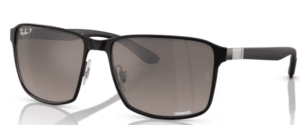 Ray-Ban RB3721CH, colore 186/5j nero opaco su nero