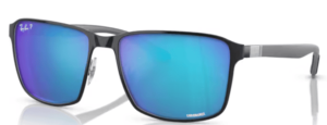 Ray-Ban RB3721CH, colore 9144A1 · Nero su argento
