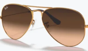 Lenti originali Ray-Ban RB3025 Aviator Large Metal, colore A5 · Marrone sfumato