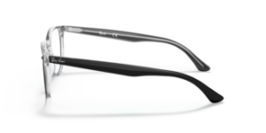 Aste originali Ray-Ban RB7159, colore 2034 · Superiore nero su trasparente