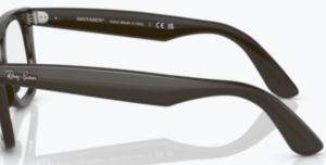 Aste originali Ray-Ban RB4340V vista, colore 8224 · Trasparente oliva verde