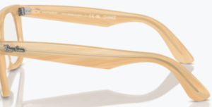 Aste originali Ray-Ban RB4340V vista, colore 8383 · Fotocromatico stripe marrone