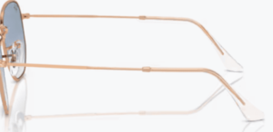Aste originali Ray-Ban RB3548 Hexagonal, colore 9202 · Rosa oro