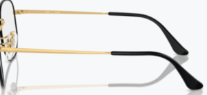 Aste originali Ray-Ban RB6448 vista, colore 3175 · Nero su oro