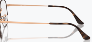 Aste originali Ray-Ban RB6448 vista, colore 3176 · Avana su rosa oro