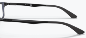 Aste originali Ray-Ban RB7017 vista, colore 8122 · Trasparente blu