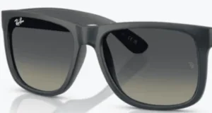 Lenti originali Ray-Ban RB4165 Justin, colore 11 · Grigio sfumato · plastica