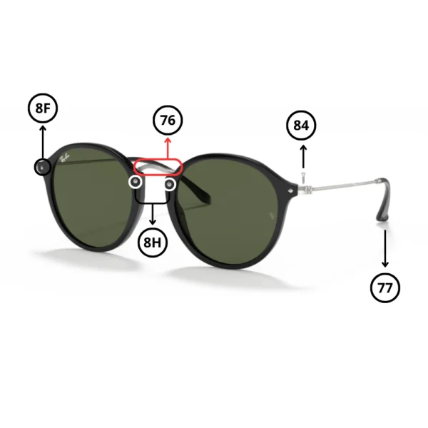 Pezzi di Ricambio Ray-Ban 2447 Originali