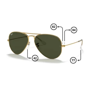 Pezzi di Ricambio Ray-Ban 3025 Aviator Large Metal Originali
