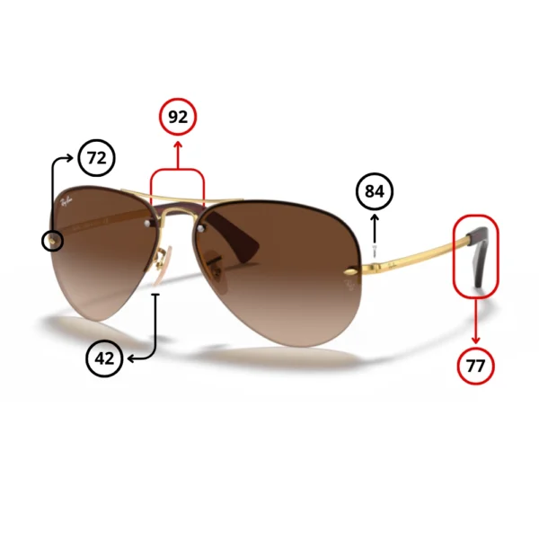Pezzi di Ricambio Ray-Ban 3449 Originali