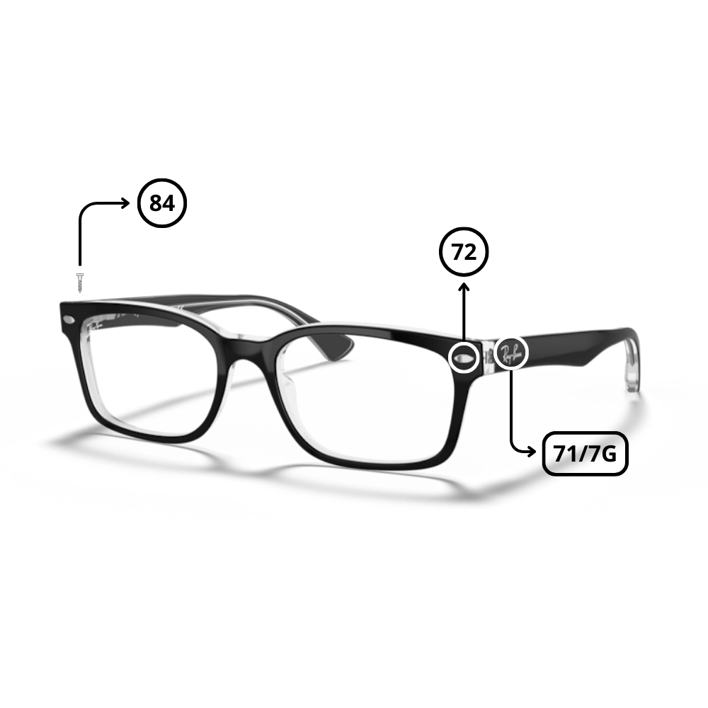 Pezzi di Ricambio Ray-Ban 5286 Originali