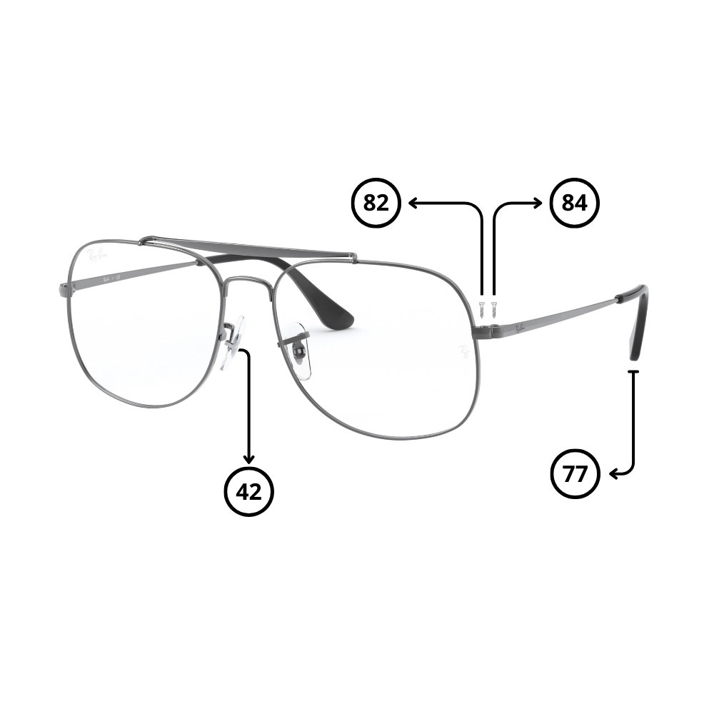 Pezzi di Ricambio Ray-Ban 6389 THE GENERAL Originali