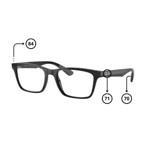 Pezzi di Ricambio Ray-Ban 7025 Originali