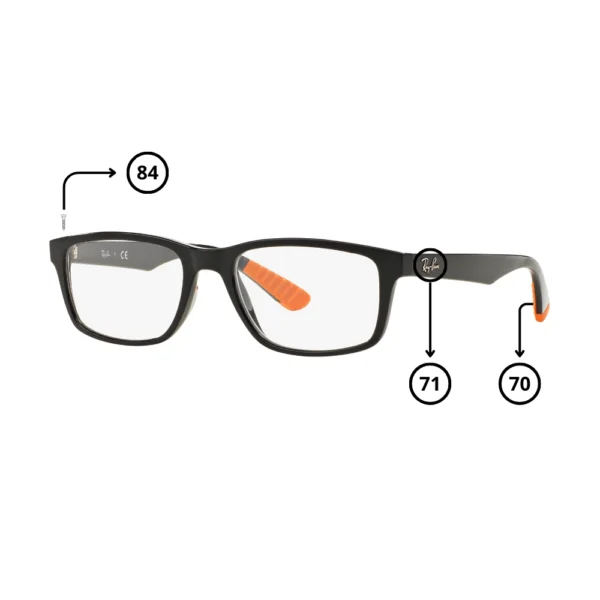 Pezzi di Ricambio Ray-Ban 7063 Originali