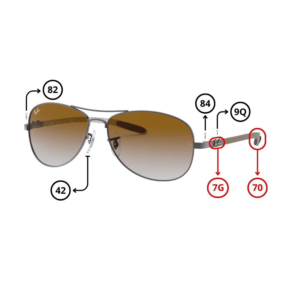Pezzi di Ricambio Ray-Ban 8301 Originali