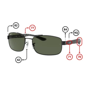 Pezzi di Ricambio Ray-Ban 8316 Originali