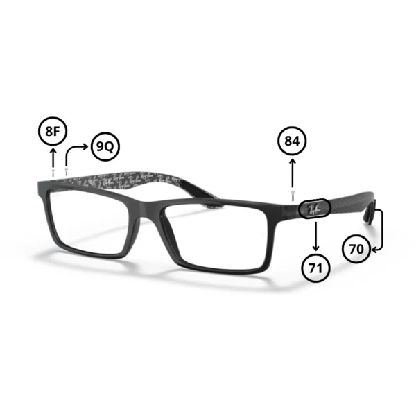 Pezzi di Ricambio Ray-Ban 8901 Originali