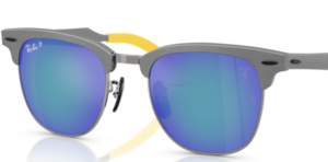 Lenti originali Ray-Ban RB3807M, colore 4L · Polarizzato grigio specchio blu