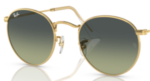 Lenti originali Ray-Ban RB3447 Round Metal, colore BH · Verde vintage