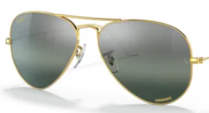 Lenti originali Ray-Ban RB3025 Aviator Large Metal, colore G6 · Argento/blu