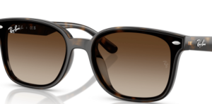 Lenti originali Ray-Ban RB4340 Wayfarer, colore M2 · Polarizzato marrone sfumato · plastica