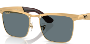 Lenti originali Ray-Ban RB3875 Wayfarer Deluxe, colore 3R · Blu scuro polarizzato
