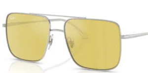 Lenti originali Ray-Ban RB3758 Ari, colore 6D · Giallo specchio flash oro · plastica
