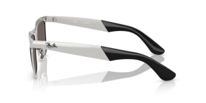 Aste originali Ray-Ban RB3875 Wayfarer Deluxe, colore 019 · Sandblasted argento su argento
