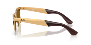 Aste originali Ray-Ban RB3875 Wayfarer Deluxe, colore 9276 · Sandblasted legend oro