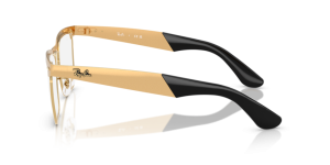 Aste originali Ray-Ban RB3875V Frank, colore 3191 · Sandblasted legend oro