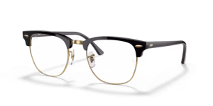 Lenti originali Ray-Ban RB3716 Clubmaster Metal, colore BF · Trasparente/blu chiaro filter