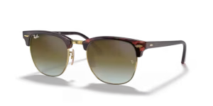 Lenti originali Ray-Ban RB3716 Clubmaster Metal, colore 9J · Verde chiaro specchio flash