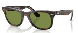 Ray-Ban 2140 WAYFARER, colore 14134E · Avana scuro su multicolour