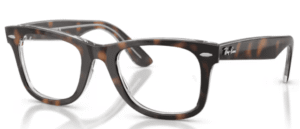 Ray-Ban RX4340V WAYFARER EASE, colore 8401 · Avana scuro su multicolour