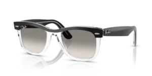 Ray-Ban 2240 WAYFARER, colore 129432 · Nero su trasparente