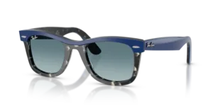 Ray-Ban 2240 WAYFARER, colore 14453M · Blu su avana