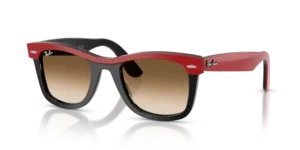 Ray-Ban 2240 WAYFARER, colore 955/51 · Rosso su nero